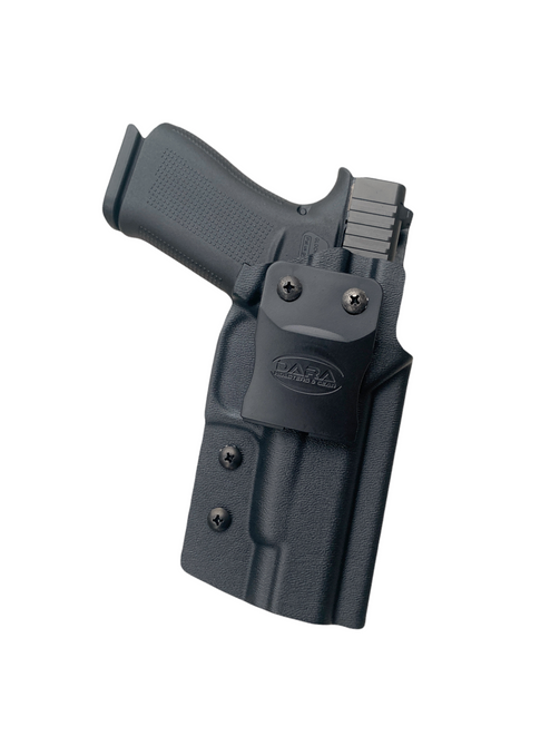 Dara IWB holster, black kydex inside the waistband pistol holster for semi-automatic handguns securely.