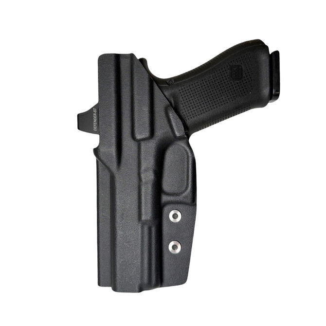 DARA IWB Holster, black kydex inside the waistband holster for semi-automatic handguns, optics ready design.