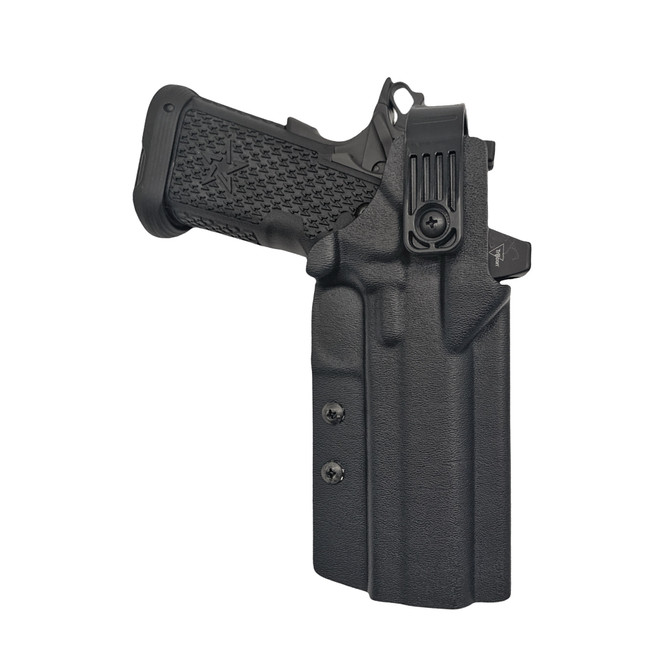 DARA CUSTOM LEVEL 2 DUTY HOLSTER, level 2 retention holster, kydex, for semi-automatic handguns.