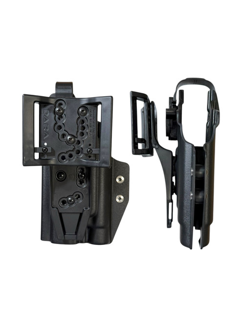 Dara Level 2 Duty Holster, level II retention holster, black kydex semi-automatic handgun holster accessory.
