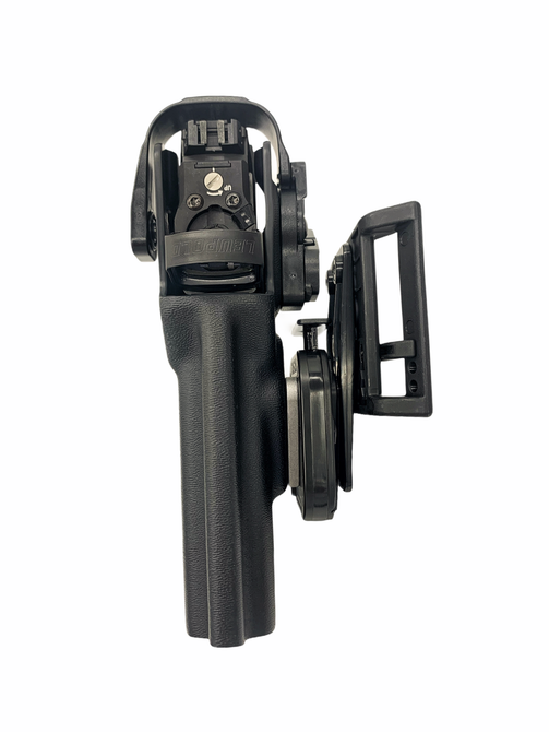 Walther PDP duty holster by DARA, Level 2 holster for Walther PDP, black polymer right hand draw.