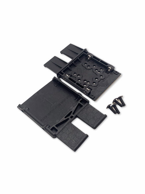ATTACHMENT DM1 Molle Attachment, black, 2-piece, polymer, with stainless fastening and screws.