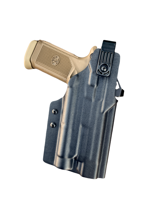 DARA FNX 45 holster with Streamlight TLR-1, level 2 retention, right-hand draw, tactical duty holster.
