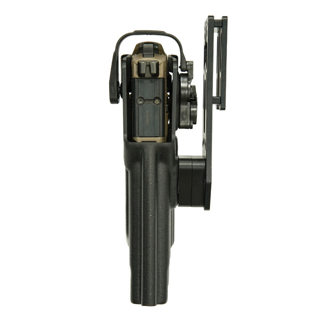 DARA FNX 45 W/X300U duty holster, level 2 retention, right hand draw, black polymer construction.