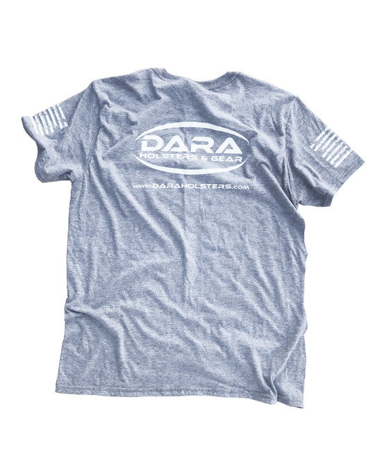 Dara Flag Print T-Shirt - Grey