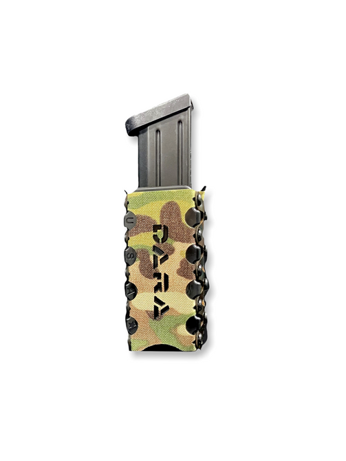 DARA AUTO RETENTION MAG CARRIER, camo, OWB, universal mag pouch for battle belt, tactical.