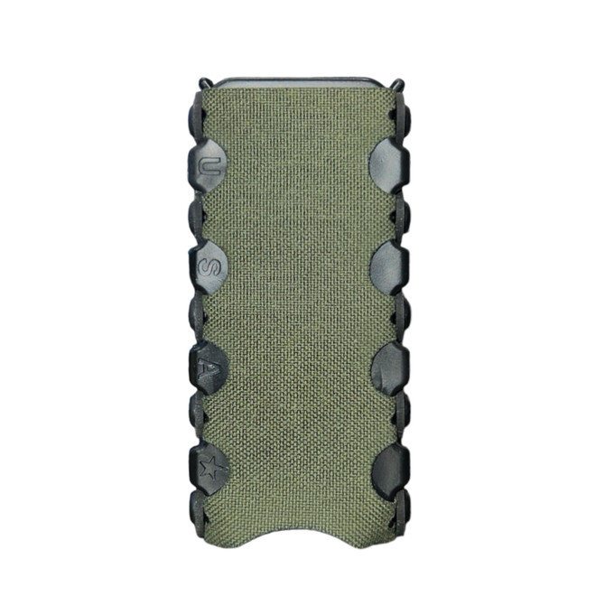 DARA AUTO RETENTION MAG CARRIER, green, OWB universal mag pouch for battle belt, tactical mag carrier.