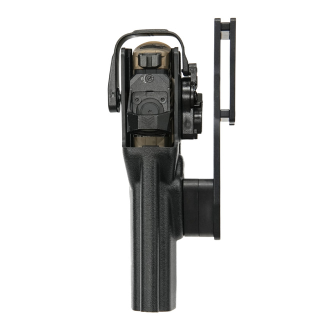 Dara FN 545 Level II Duty Holster, black, OWB, right-hand draw, Boltaron, level 2 retention.