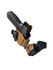 DARA DCS appendix rig with detachable mag carrier, tan and black IWB concealment holster system.