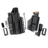 Dara Concealment System, a convertible 4-in-1 concealment gun holster with various attachments and configurations.