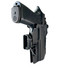 Dara Concealment OWB Holster, black, low-profile design for concealed carry, part of DCS System.