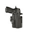 Dara Concealment OWB Holster, black, low-profile, for concealed carry, part of DCS system.