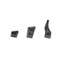 DARA Level 2 Control Kit, three black polymer release options for level 2 holster customization.
