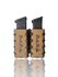 DARA Auto Retention Double Mag Carrier, brown, double mag pouch for pistol magazines, gun clips.