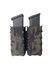 DARA Auto Retention Double Mag Carrier, olive green camouflage pistol magazine holster with brand logo.