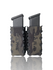 DARA Auto Retention Double Mag Carrier with camouflage design, holding two pistol magazines securely.