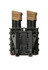 DARA Auto Retention Double Mag Carrier, black, for double stack pistol magazines, universal magazine holder.