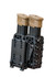 DARA Auto Retention Double Mag Carrier holding two tan pistol magazines securely in place.