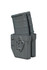 Kydex AR Mag Carrier in gray, ambidextrous, for AR15 magazines, with adjustable retention system.