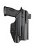 DARA Light bearing OWB Paddle Holster, black kydex paddle holster for outside waistband belt carry.