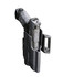 DARA Light Bearing Action Sport Holster, black, made from thick Boltaron/Kydex, stainless steel hardware.