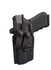 DARA IWB Holster, black kydex inside the waistband holster for semi-automatic handguns, optics ready design.