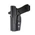 DARA IWB Holster, black kydex inside the waistband holster for semi-automatic handguns, optics ready design.