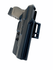 DARA OWB Holster for Glock 40 MOS, black Kydex, optic ready, right hand draw holster.