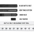 Kore Essentials Black Multicam 1.75" Battle Belt with inner Velcro liner belt and buckle.