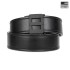 Kore Essentials D2 Duty Belt 2.25" smooth black leather with matte black buckle, USA made.