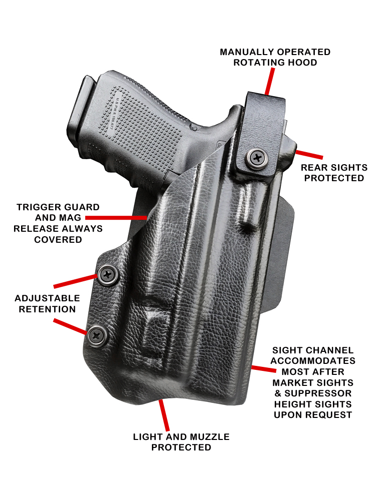 Level 2 Retention Holsters for Open Carry DARA HOLSTERS & GEAR