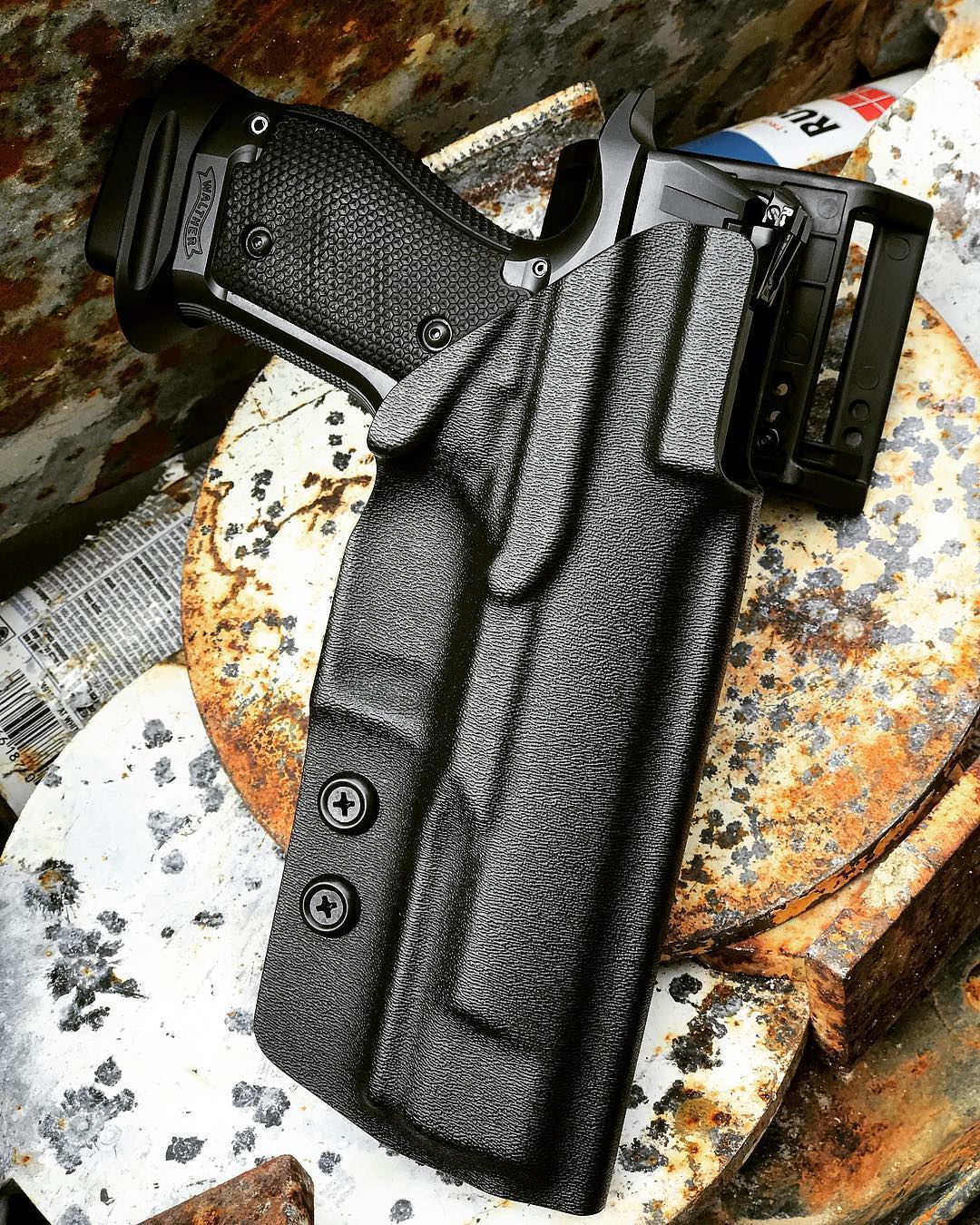 WALTHER PDP COMPACT/4"/4.5" OWB Paddle Holster - WALTHER PDP COMPACT/4"/4.5