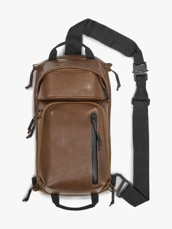 Upscale 3 Slingbag- Brown Leather