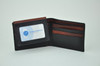 Soft Lambskin Leather Wallet Two-Tone Striped
