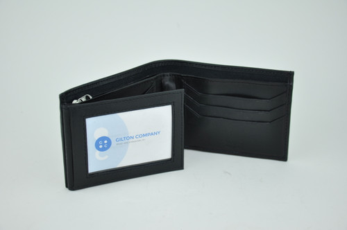 Soft Lambskin Leather Bifold Wallet with Flap