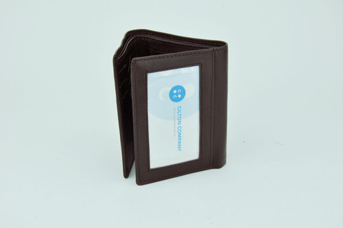 Soft Lambskin Leather ID Window Trifold