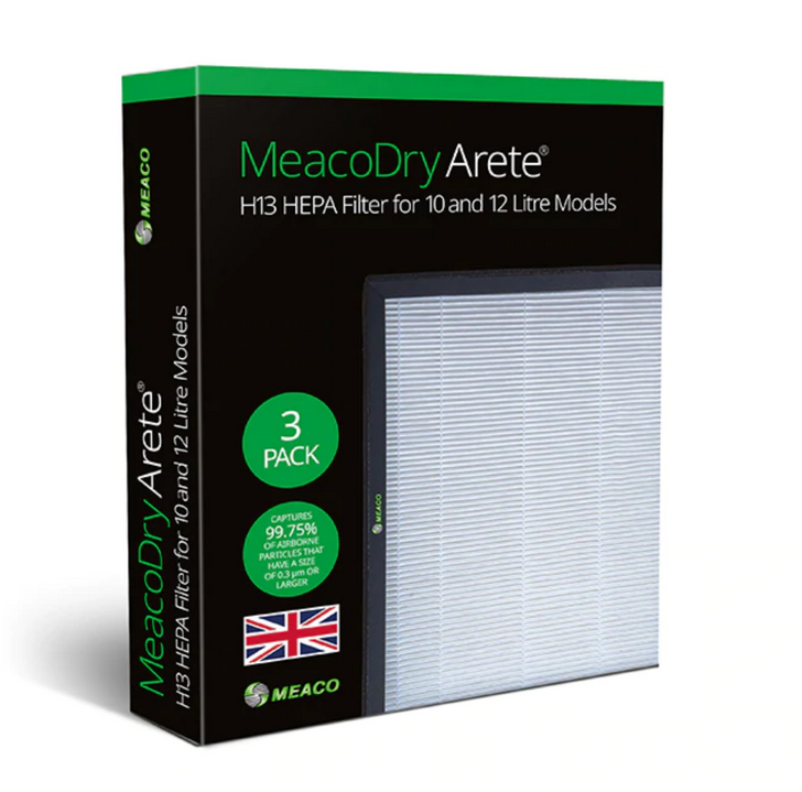 MeacoDry Arete® One 10L & 12L H13 HEPA Filter - Pack of 3