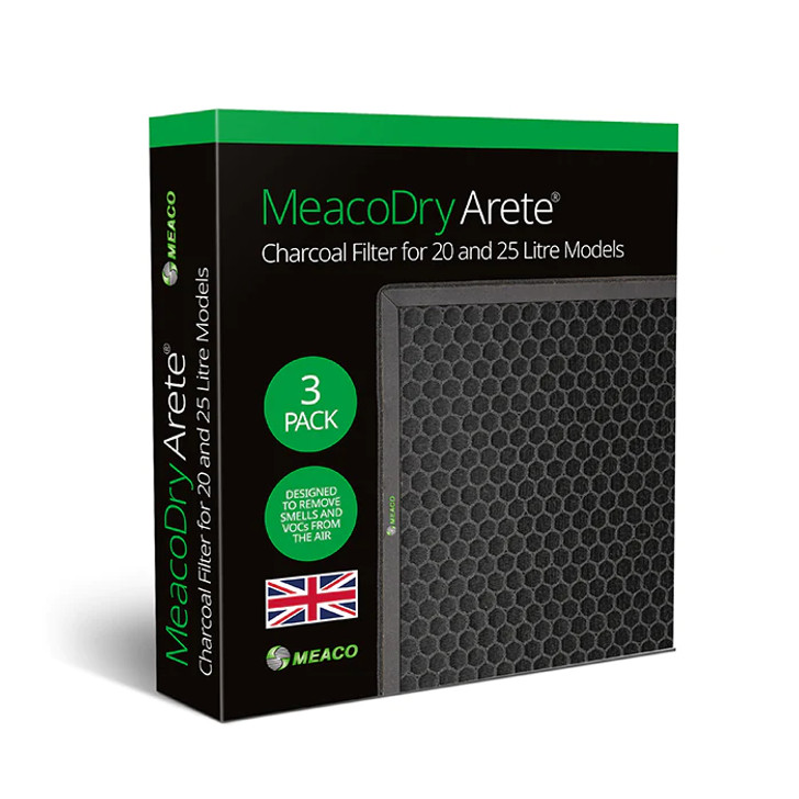 MeacoDry Arete® One 20L and 25L  Charcoal Filter - Pack of 3