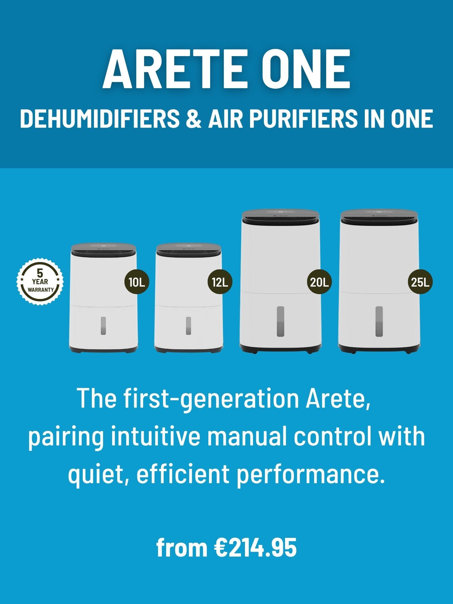 Meaco Arete One Dehumidifiers Ireland
