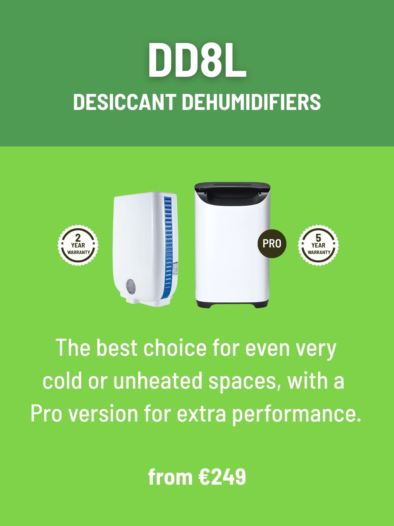 Meaco DD8L Dehumidifier Range Ireland