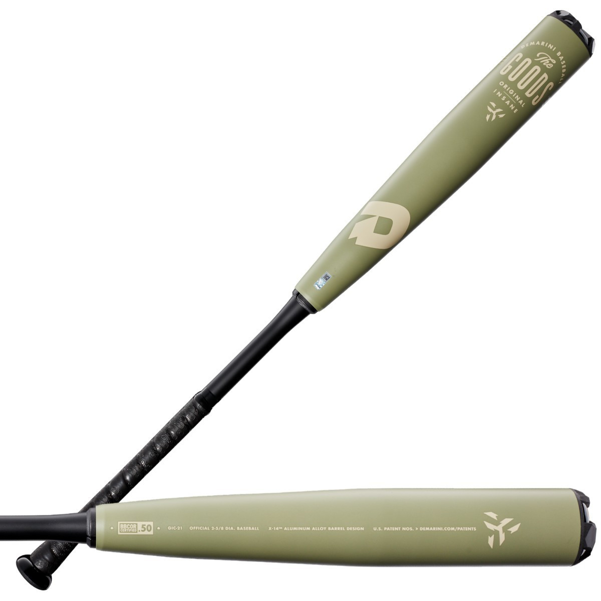 SHAVED -- 2021 Demarini The Goods -3 BBCOR Baseball Bat