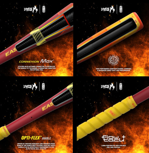 Mazza Baseball Easton Hype Fire Arctic Flame Drop 5 - 30/25 Once - Edizione Limitata 2025
