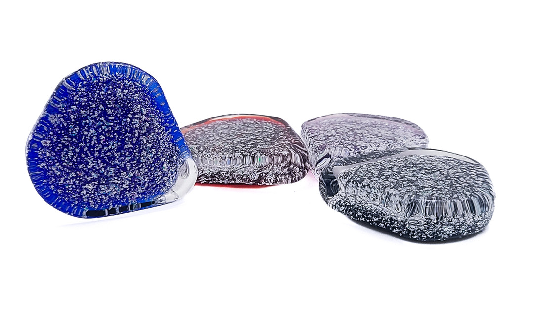 Glass Cremation Guitar Pick Set of 5