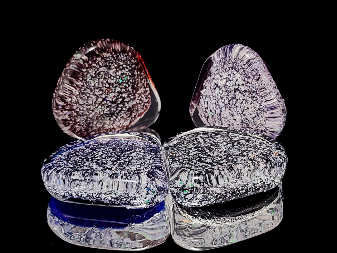 Glass Cremation Guitar Pick Set of 5