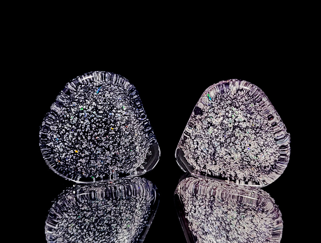 Glass Cremation Guitar Pick Set of 5