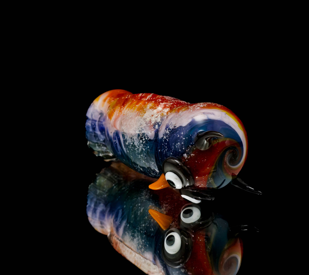 Cremation Glass Owl