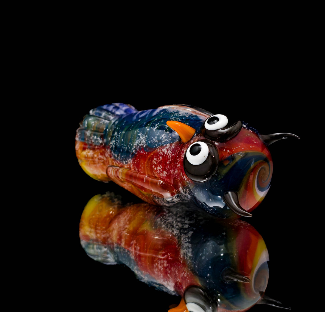 Cremation Glass Owl