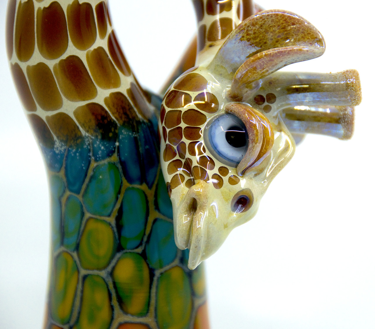 Terrazzo Bent Neck Giraffe by Matt Robertson & Icke Glass #219 - Elev8