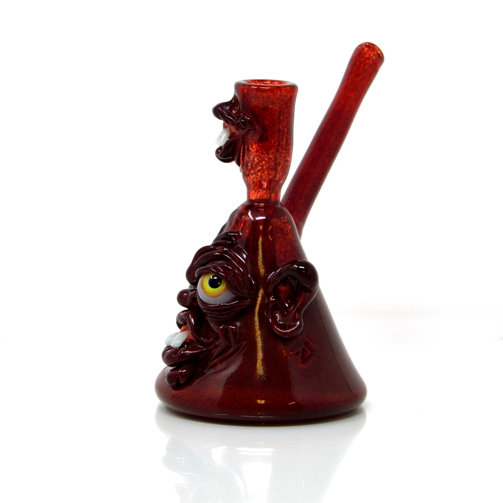 Elev8 Presents: Red Beaker Face Dab Rig by Zii Glass #122