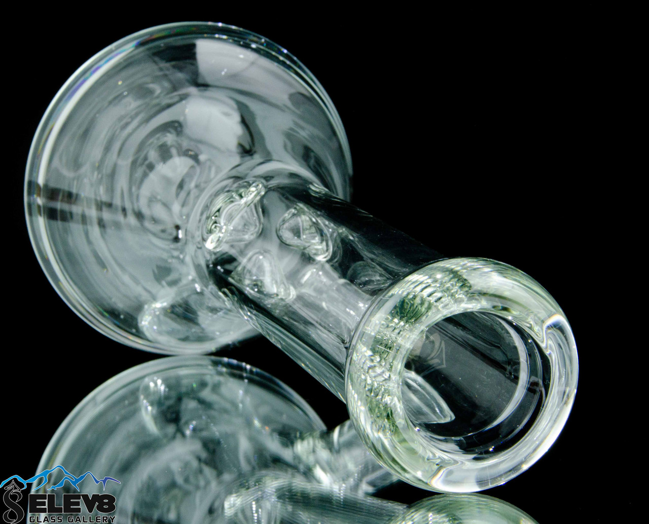 12 7mm LV Design Transparent Metallic Beaker Water Pipe